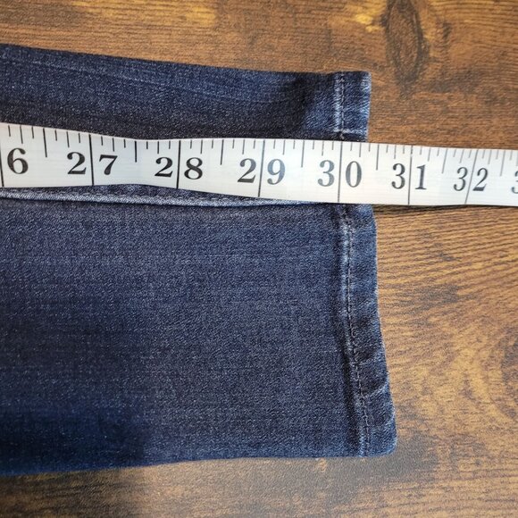 AG Adriano Goldschmeid Jeans 29 R Farrah High Rise Skinny Medium Dark Wash - Picture 9 of 10